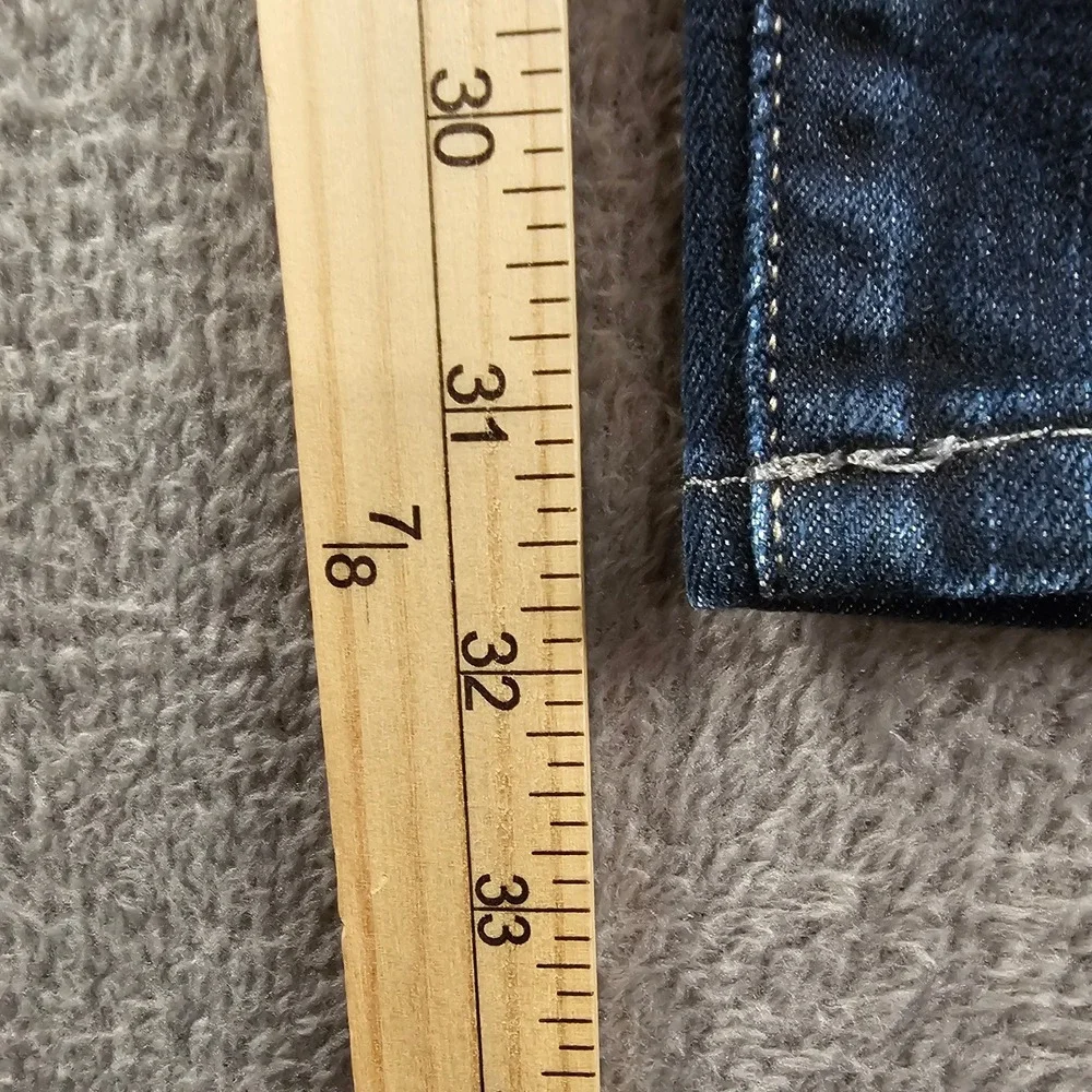 Mavi Matt Relaxed Straight Leg Jeans Mens 40x32 Dark Wash Denim